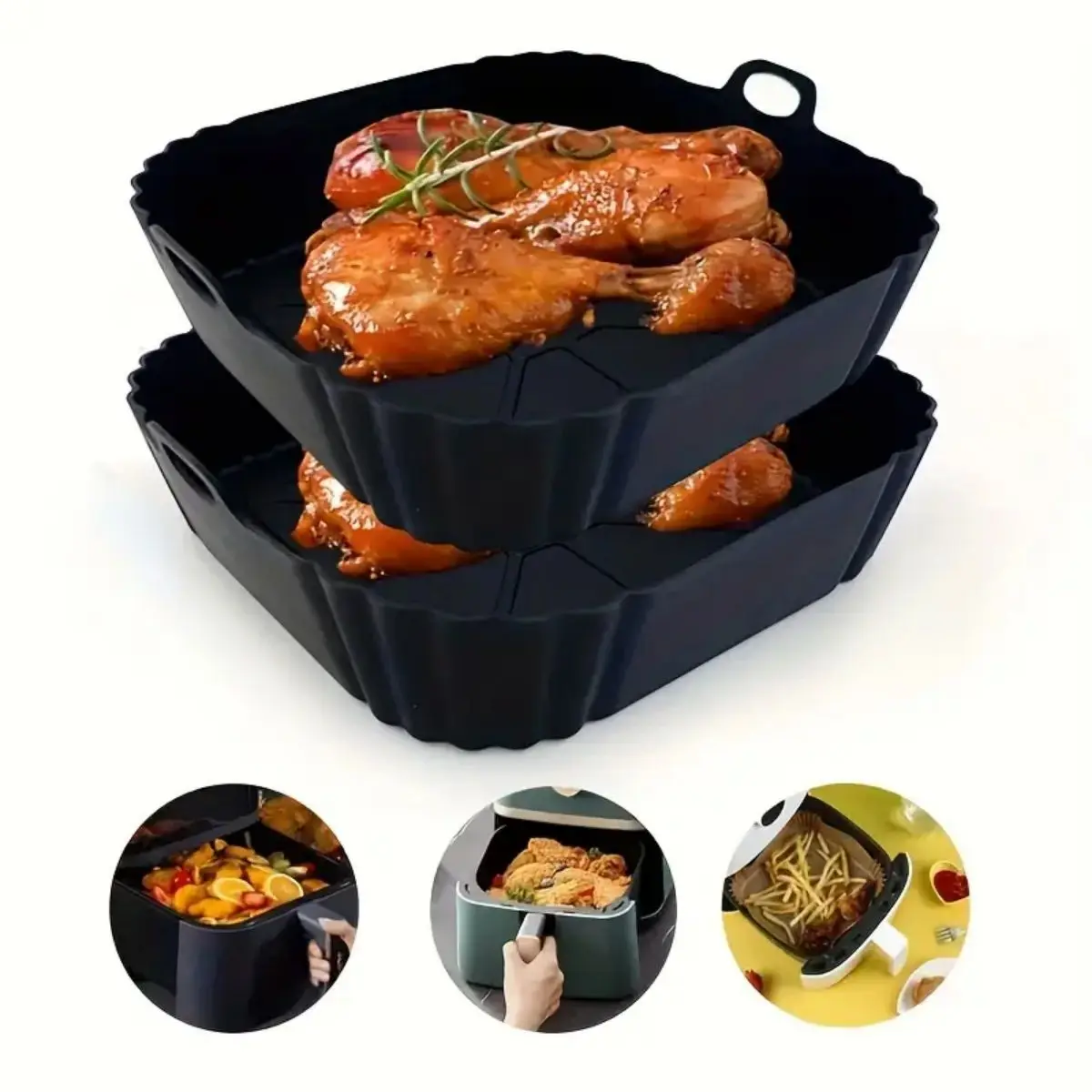Wiederverwendbarer Silikon-Top – Air Fryer Silicone Pot Liner Bewertung und Preis