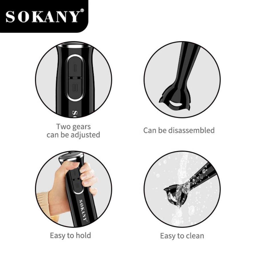 SOKANY SK-1724 Handmixer 2-Gan – Immersion Hand Blender Set Bewertung und Preis